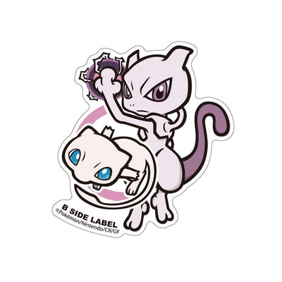 Mewtwo & Mew B-SIDE LABEL Sticker