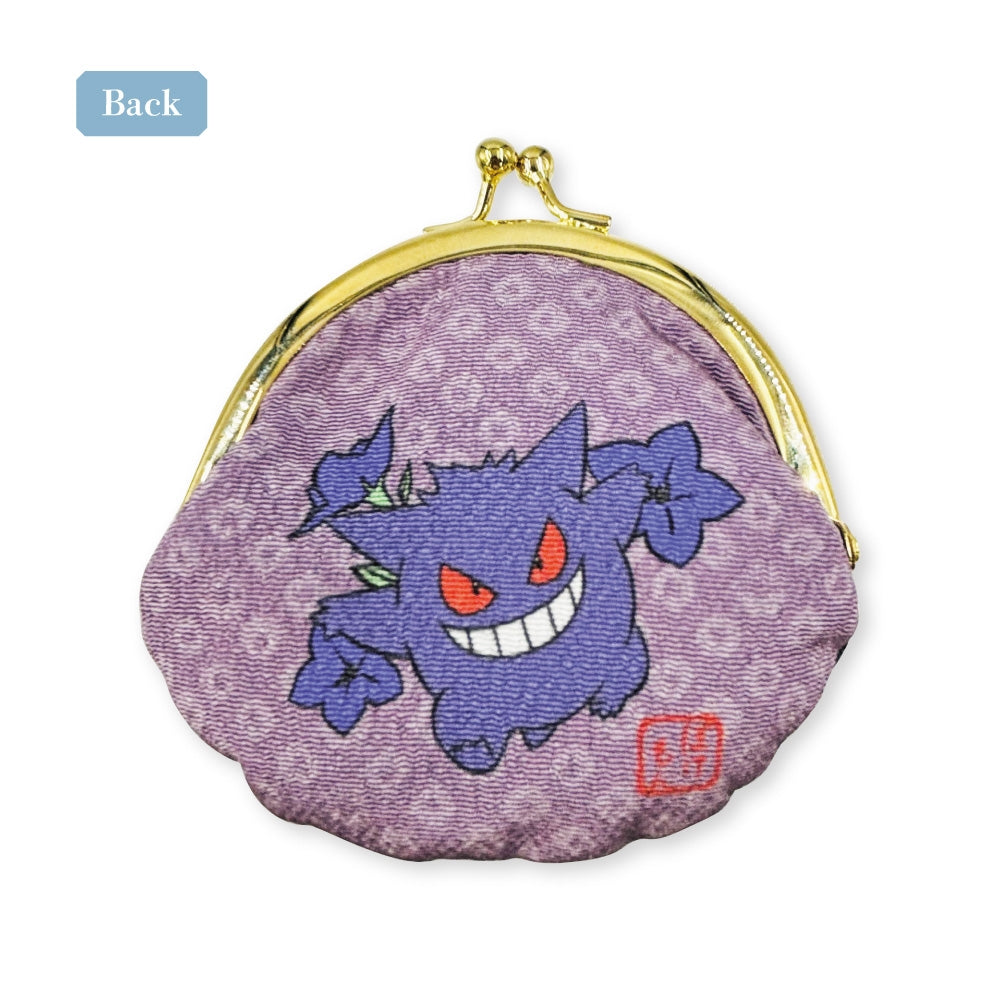 Gengar Japanese Pattern Gamaguchi Coin Case
