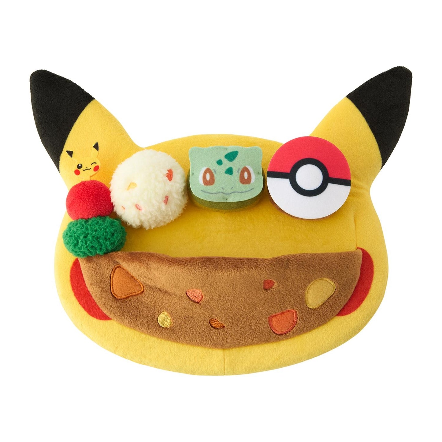 Pikachu Cafe Plate-Style Plush