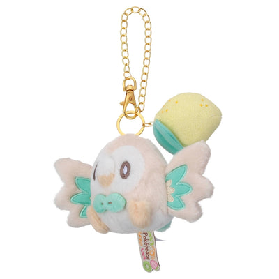 Rowlet Pokepeace Mascot Plush (Colorful Version with Lemon) with Chain