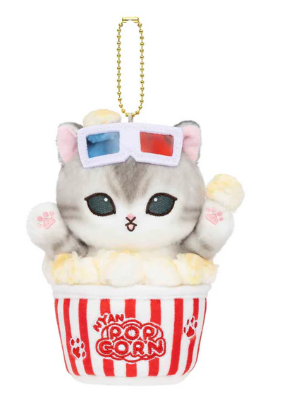 Mofusand Mofumofu Journey Popcorn Cat Mascot Plush