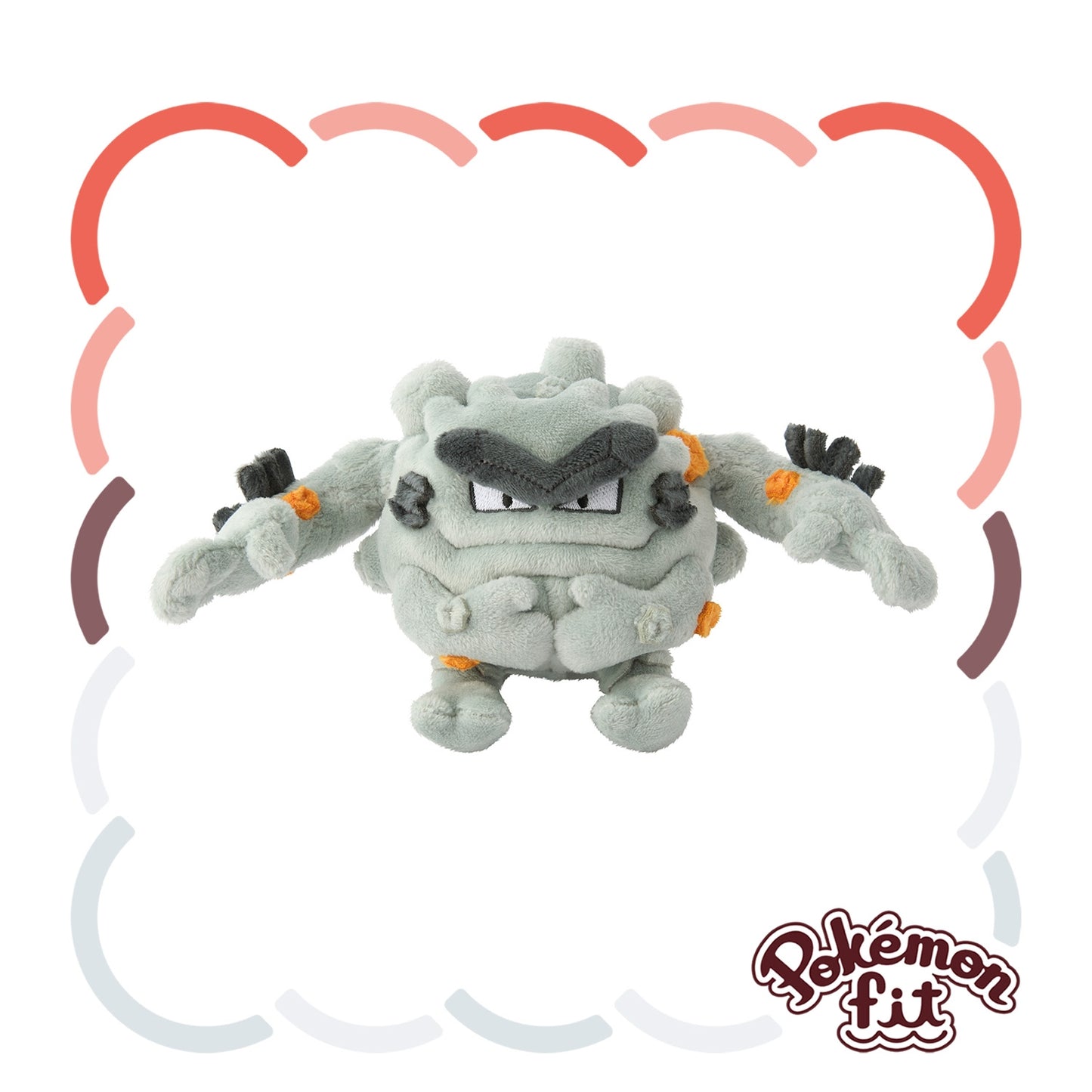 Alolan Graveler Pokemon Fit Plush