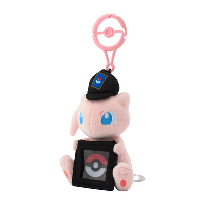 Mew Pokemon Trading Card Game Plush Coin Holder w/ Carabiner
