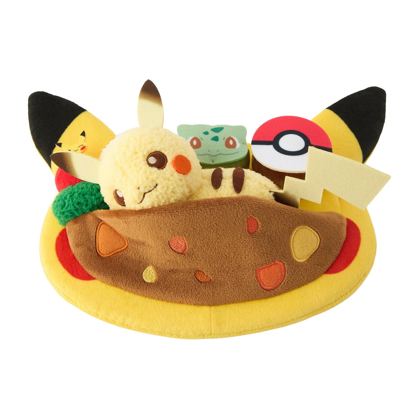 Pikachu Cafe Plate-Style Plush