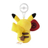 Pikachu with Slowpoke Fan Pokemon Center Kagawa Mascot Plush with Carabiner
