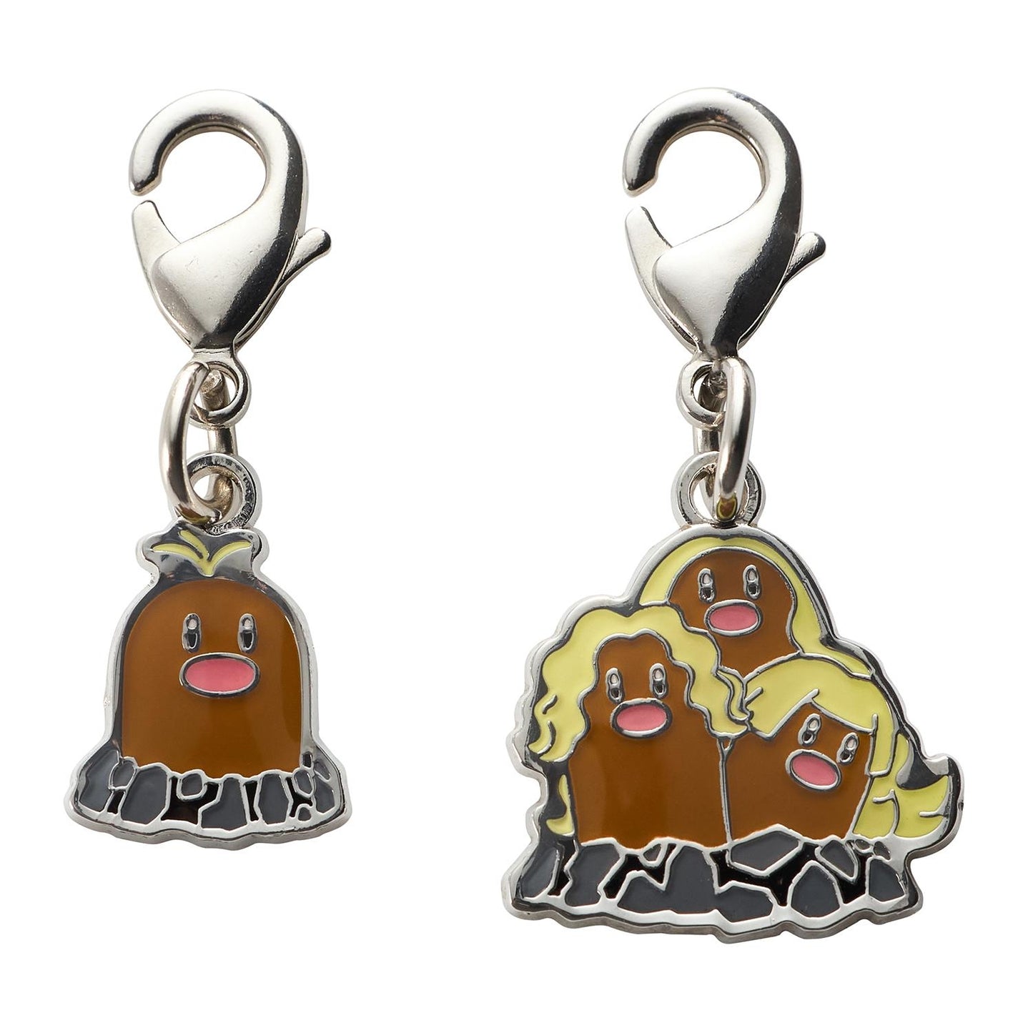 Alolan Diglett Alolan Dugtrio National Encyclopedia Metal Charm