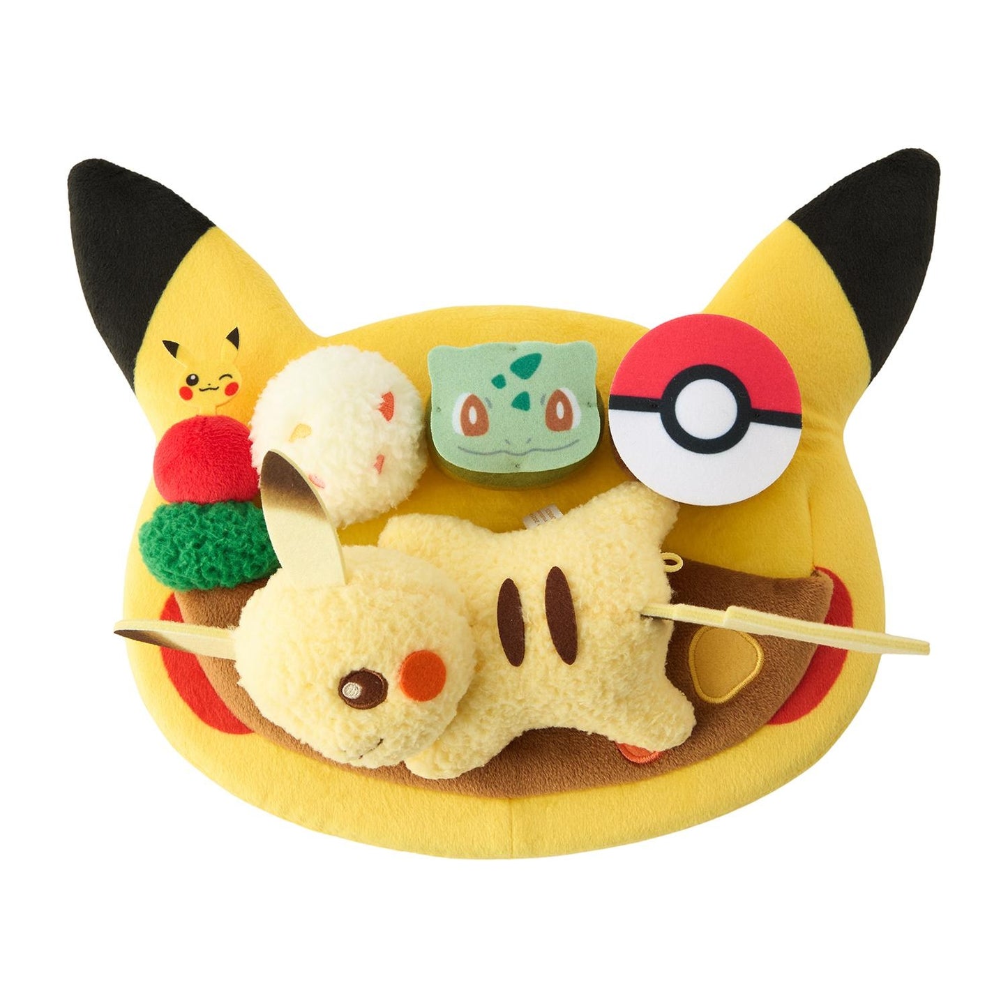 Pikachu Cafe Plate-Style Plush