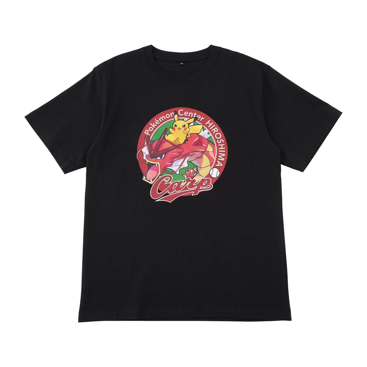 Carp x Pokemon Center Hiroshima Red Gyarados Black T-Shirt Medium