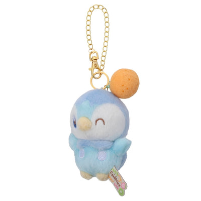 Piplup Pokepeace Mascot Plush (Colorful Version with Orange) with Chain