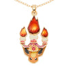 Flareon Fire Type Terastal Necklace