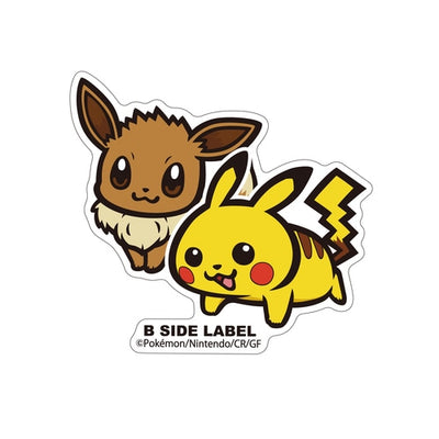 Pikachu & Eevee B-SIDE LABEL Sticker