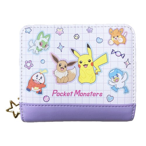 Candy Series Purple Clasp Mini Wallet