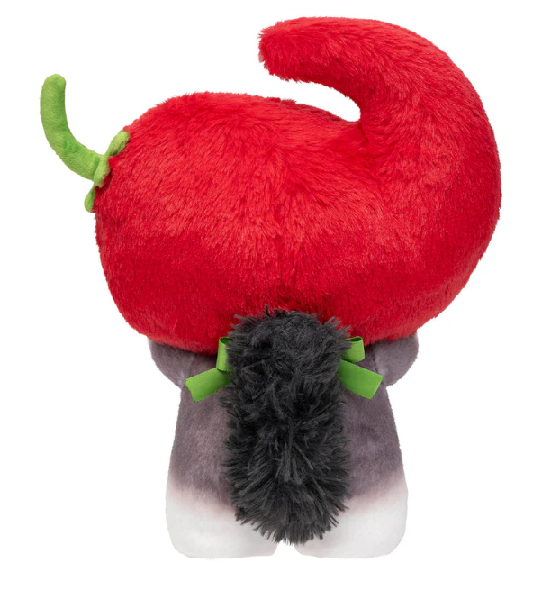 Mofusand Angry Chili Pepper Gray Cat Standing Plush