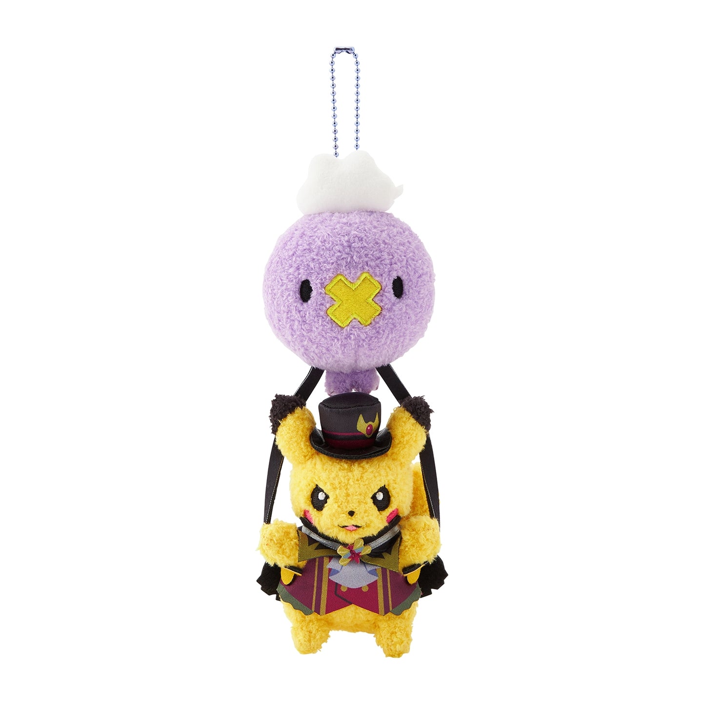 Pikachu & Drifloon Halloween Ghost Chateau Mascot Plush