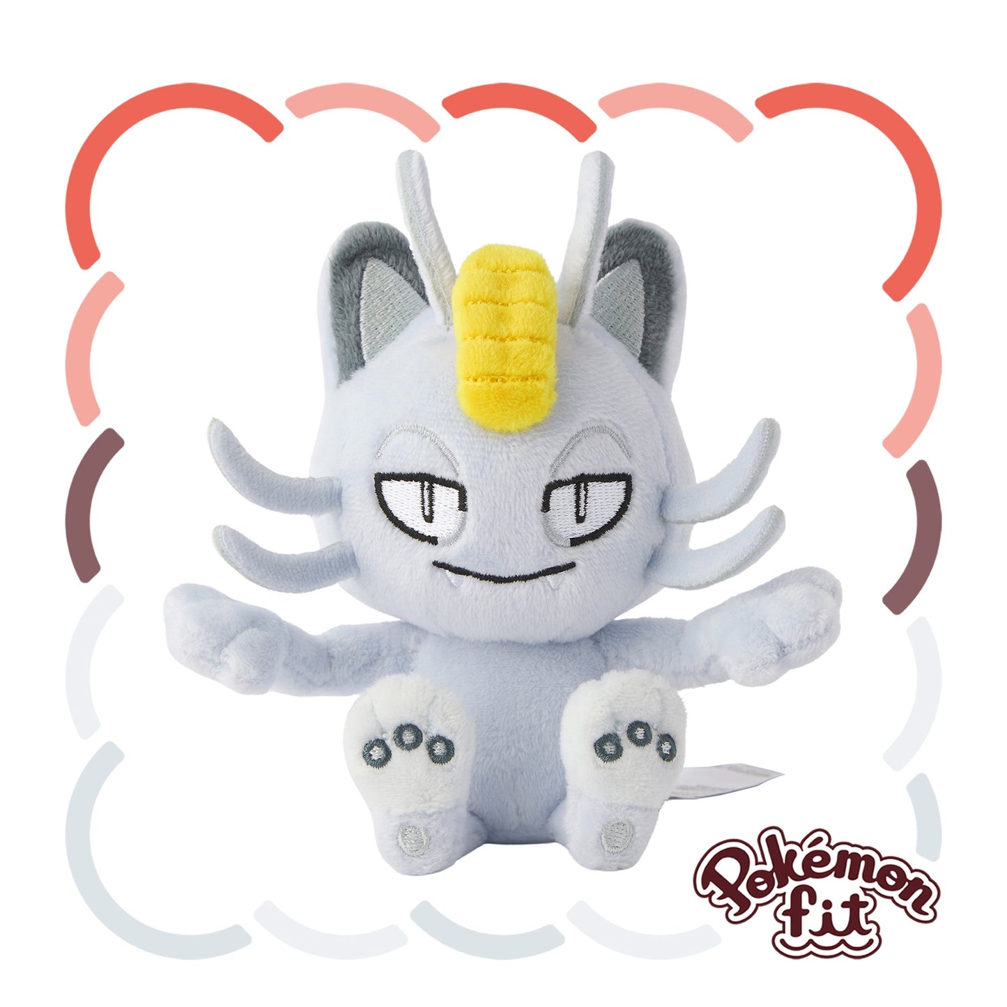 Alolan Meowth Pokemon Fit Plush
