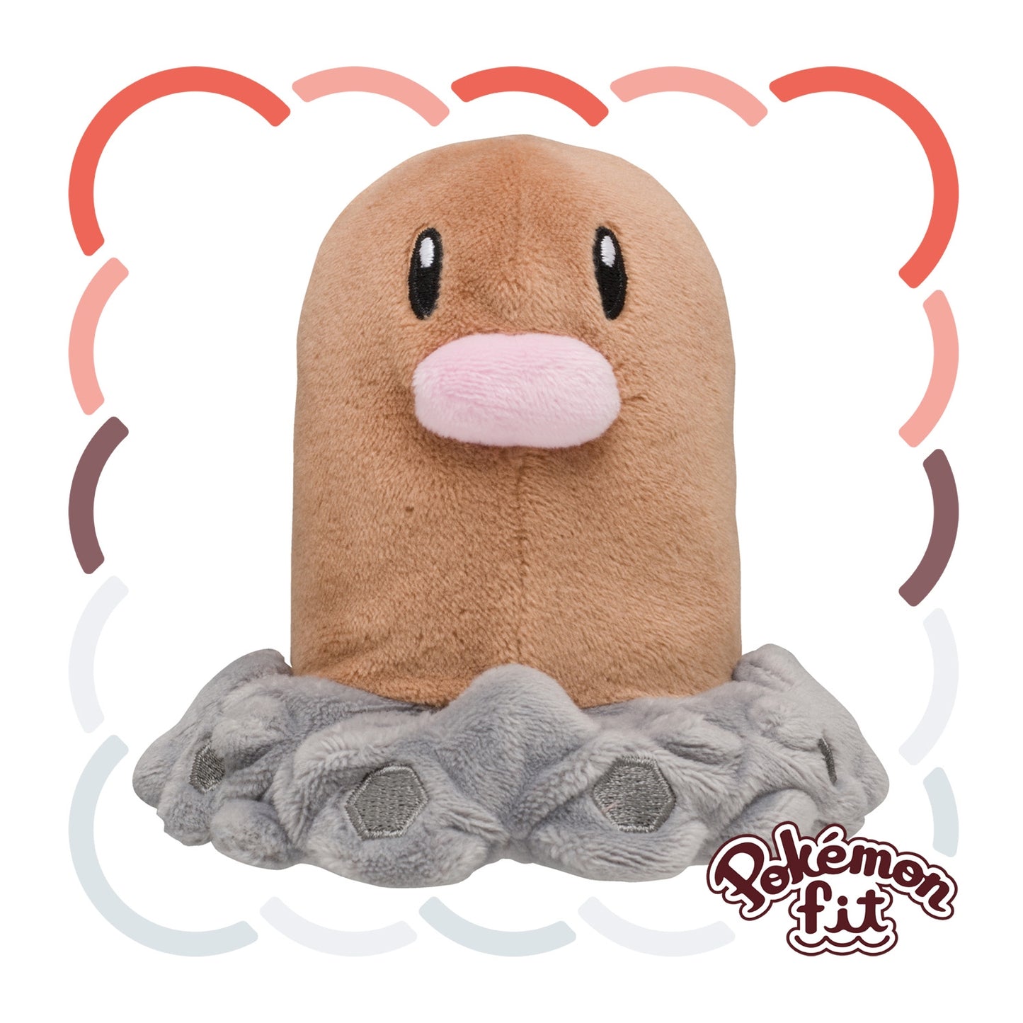 Diglett Pokemon Fit Plush