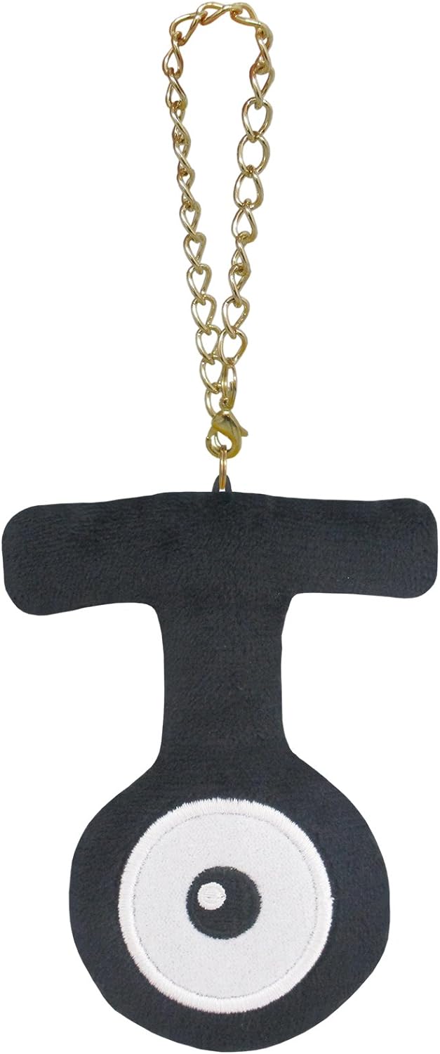 Unown T All Star Collection Mascot Plush Keychain