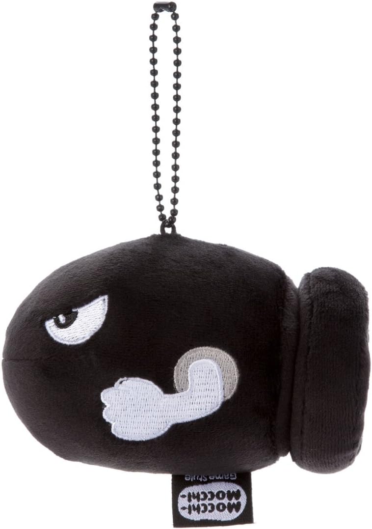 Bullet Bill Mario Kart Mocchi-Mocchi-GameStyle Ball Chain Mascot Plush