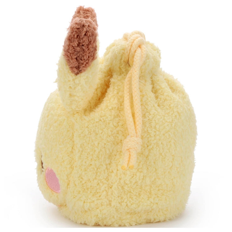 Pikachu Pokepeace Plush Drawstring Bag