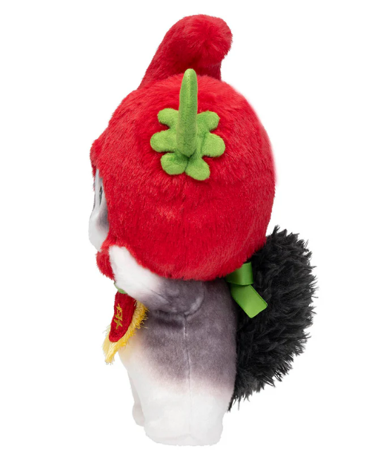 Mofusand Angry Chili Pepper Gray Cat Standing Plush