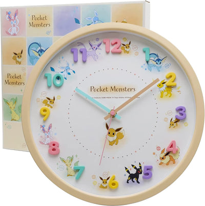 T's Factory Pocket Monsters Eevee Friends Beige Wall Clock