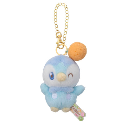 Piplup Pokepeace Mascot Plush (Colorful Version with Orange) with Chain