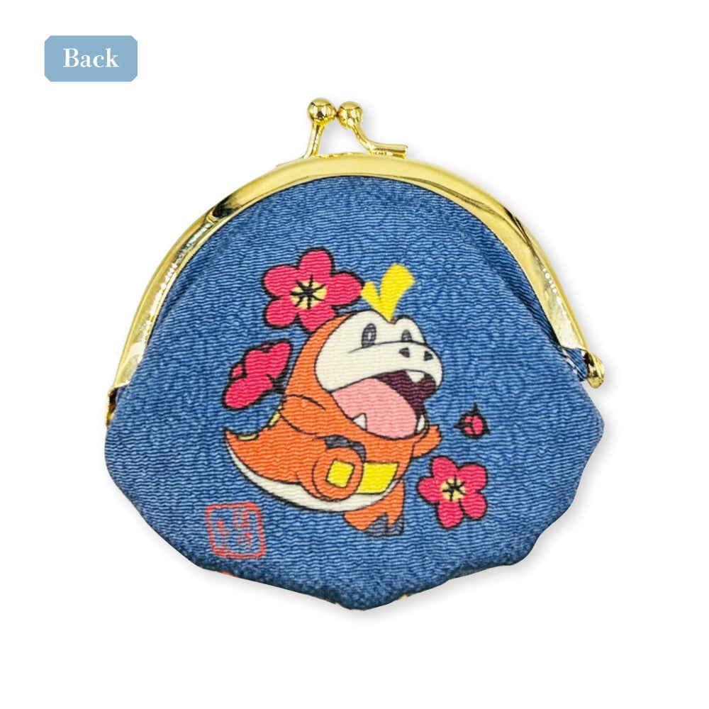 Fuecoco Japanese Pattern Gamaguchi Coin Case