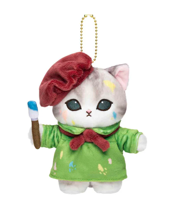 Mofusand Mofumofu Journey Painter Cat Mascot Plush
