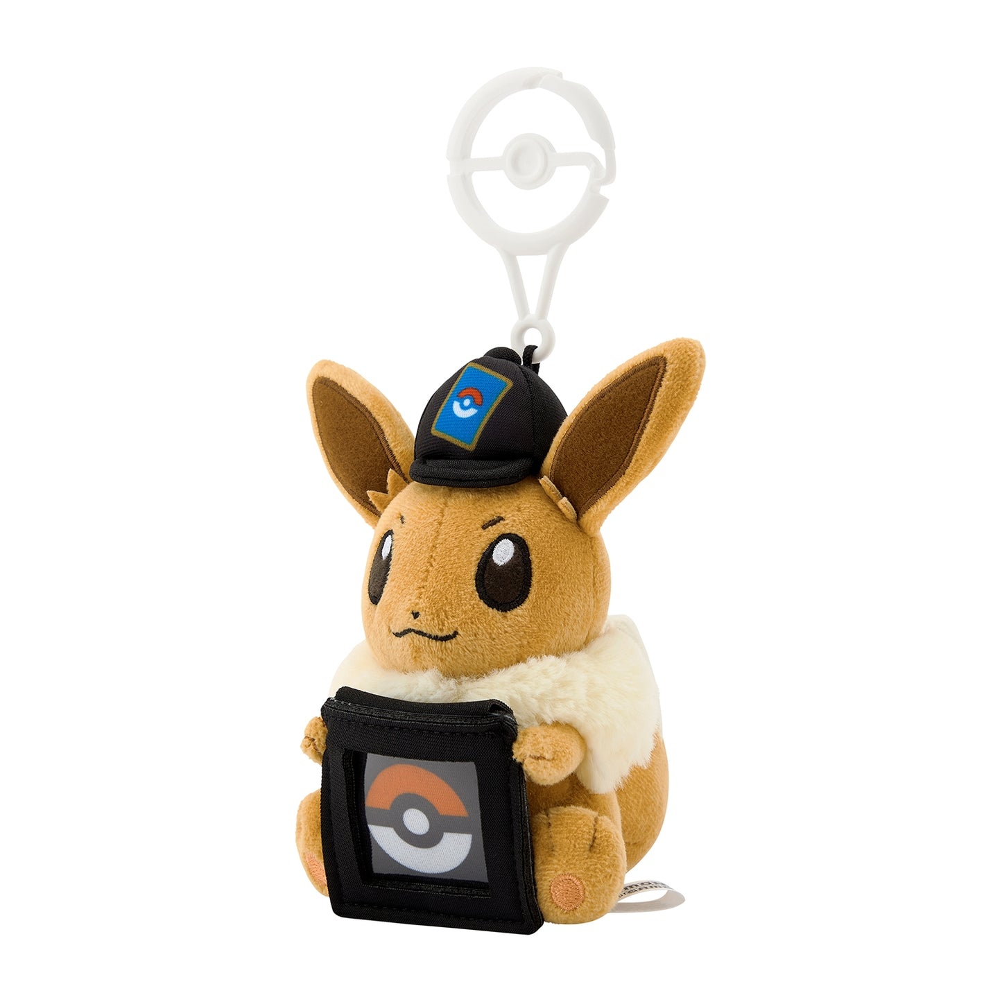 Eevee Pokemon Trading Card Game Plush Coin Holder w/ Carabiner