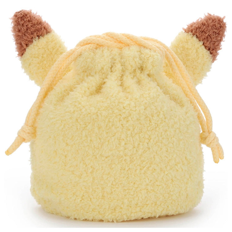Pikachu Pokepeace Plush Drawstring Bag