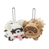 Zigzagoon & Galarian Zigzagoon Pair Mascot Plush That Stick Together With Magnets Nita Mono-Doshi