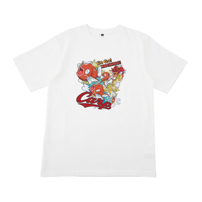 Carp x Pokemon Center Hiroshima Red Gyarados White T-Shirt Large