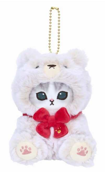 Mofusand Exhibition Ivory Teddy Bear Cat Mascot Plush