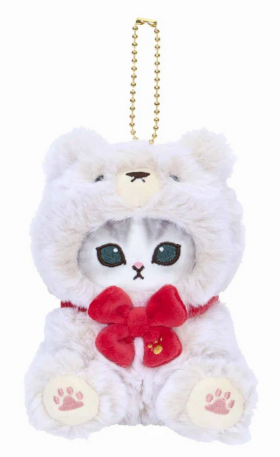 Mofusand Exhibition Ivory Teddy Bear Cat Mascot Plush
