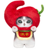 Mofusand Angry Chili Pepper Gray Cat Standing Plush