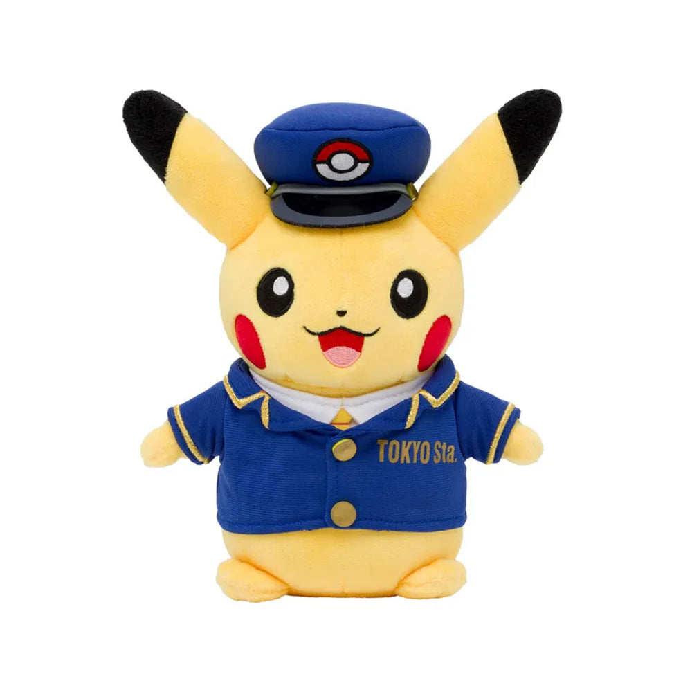 Pikachu Stationmaster Pikachu Plush Tokyo Station Pokemon Store Version