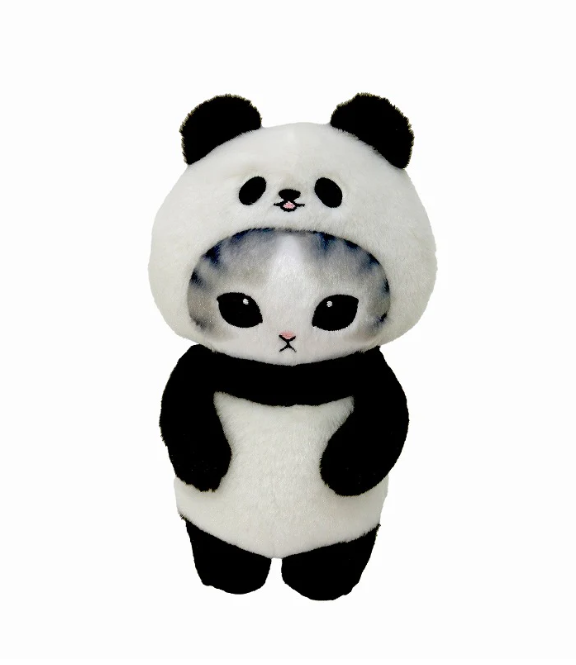 Mofusand Panda Gray Cat Potetama Plush
