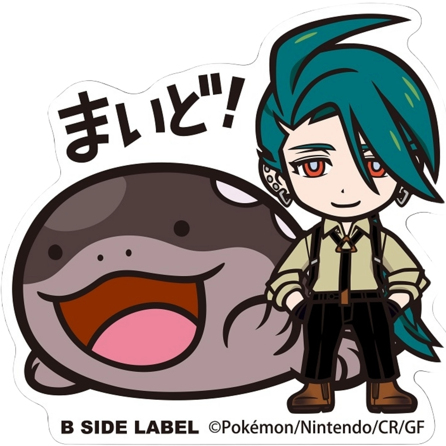 Rika & Clodsire B-SIDE LABEL Sticker