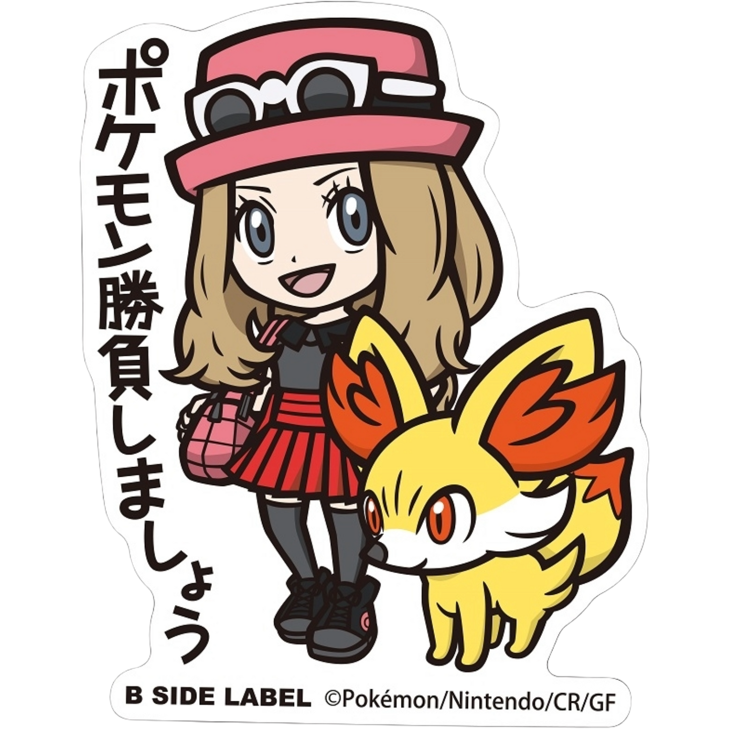 Serena & Fennekin B-SIDE LABEL Sticker
