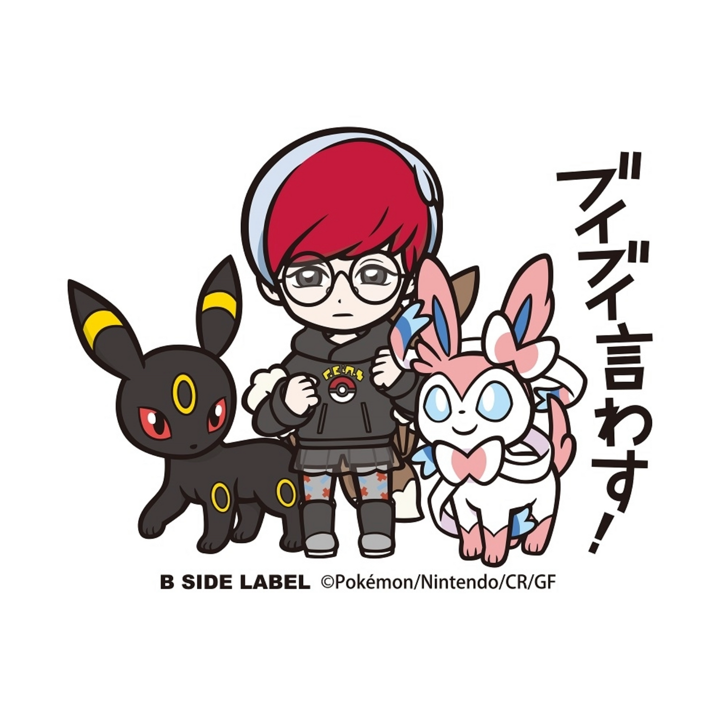 Penny & Umbreon & Sylvoeon B-SIDE LABEL Sticker