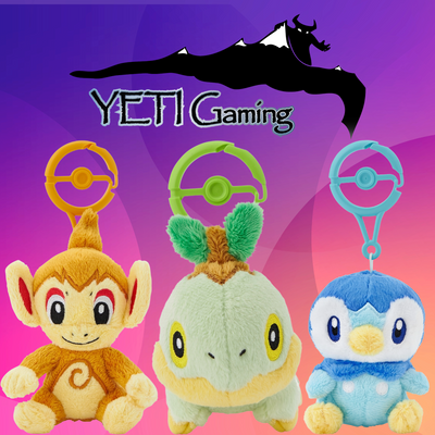 Turtwig, Chimchar, Piplup Carabiner Bundle