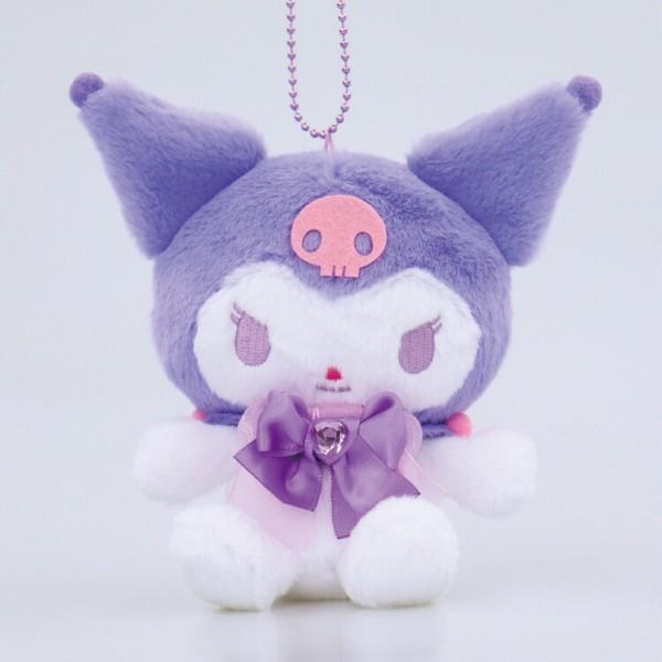 Kuromi Colorful Boa Mascot Plush (Purple)