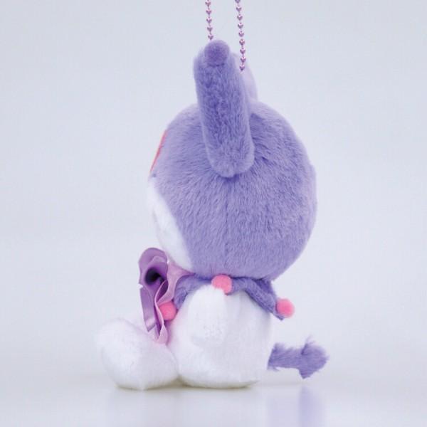 Kuromi Colorful Boa Mascot Plush (Purple)