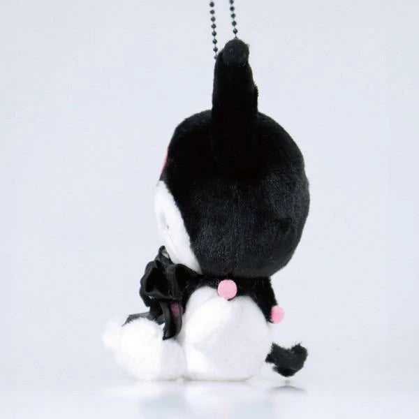 Kuromi Colorful Boa Mascot Plush (Black)