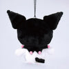 Kuromi Colorful Boa Mascot Plush (Black)