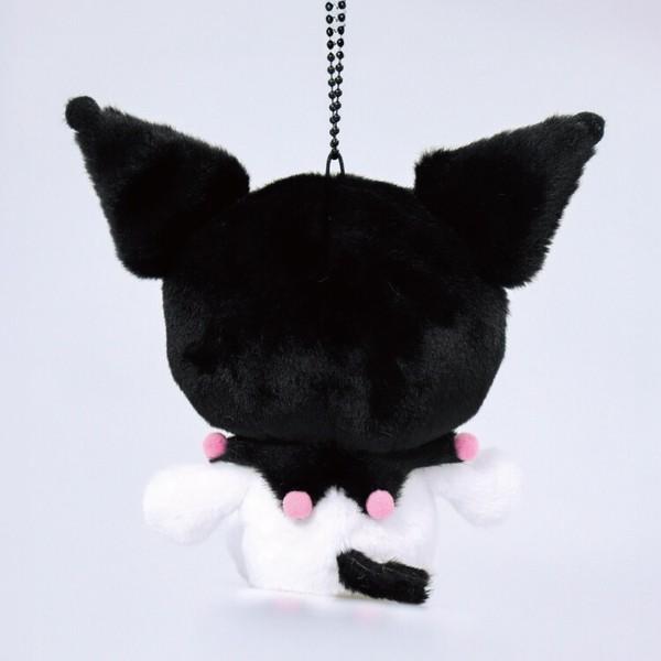 Kuromi Colorful Boa Mascot Plush (Black)