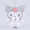 Kuromi Colorful Boa Mascot Plush (White)