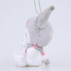 Kuromi Colorful Boa Mascot Plush (White)