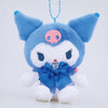 Kuromi Colorful Boa Mascot Plush (Blue)