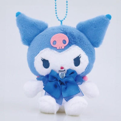 Kuromi Colorful Boa Mascot Plush (Blue)